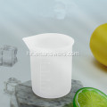 Izdržljiva silikonska plastična čaša za piće s poklopcem prehrambene kvalitete